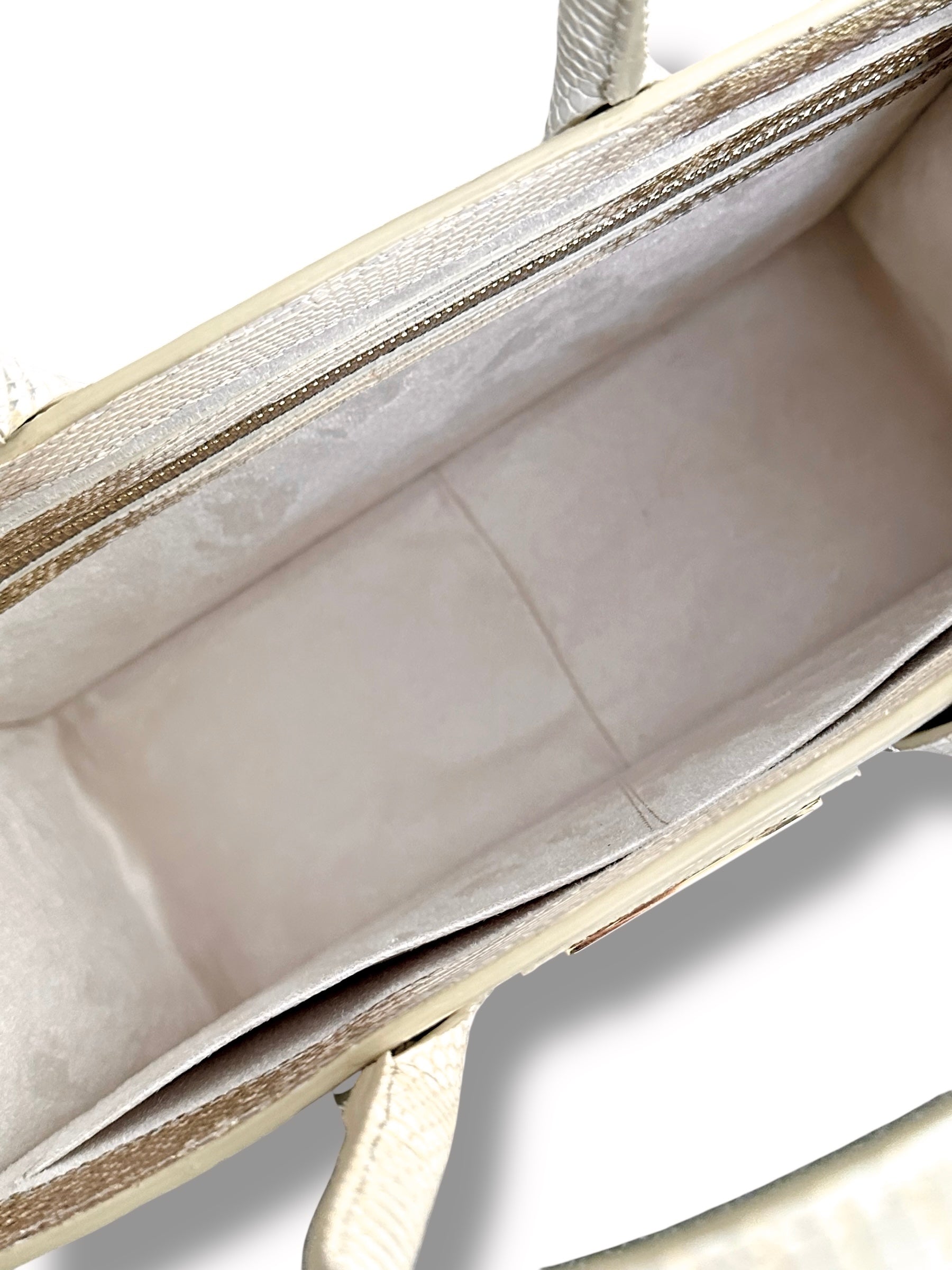 Gold and Cream Ombré Lizard - The Classic Tote image 4
