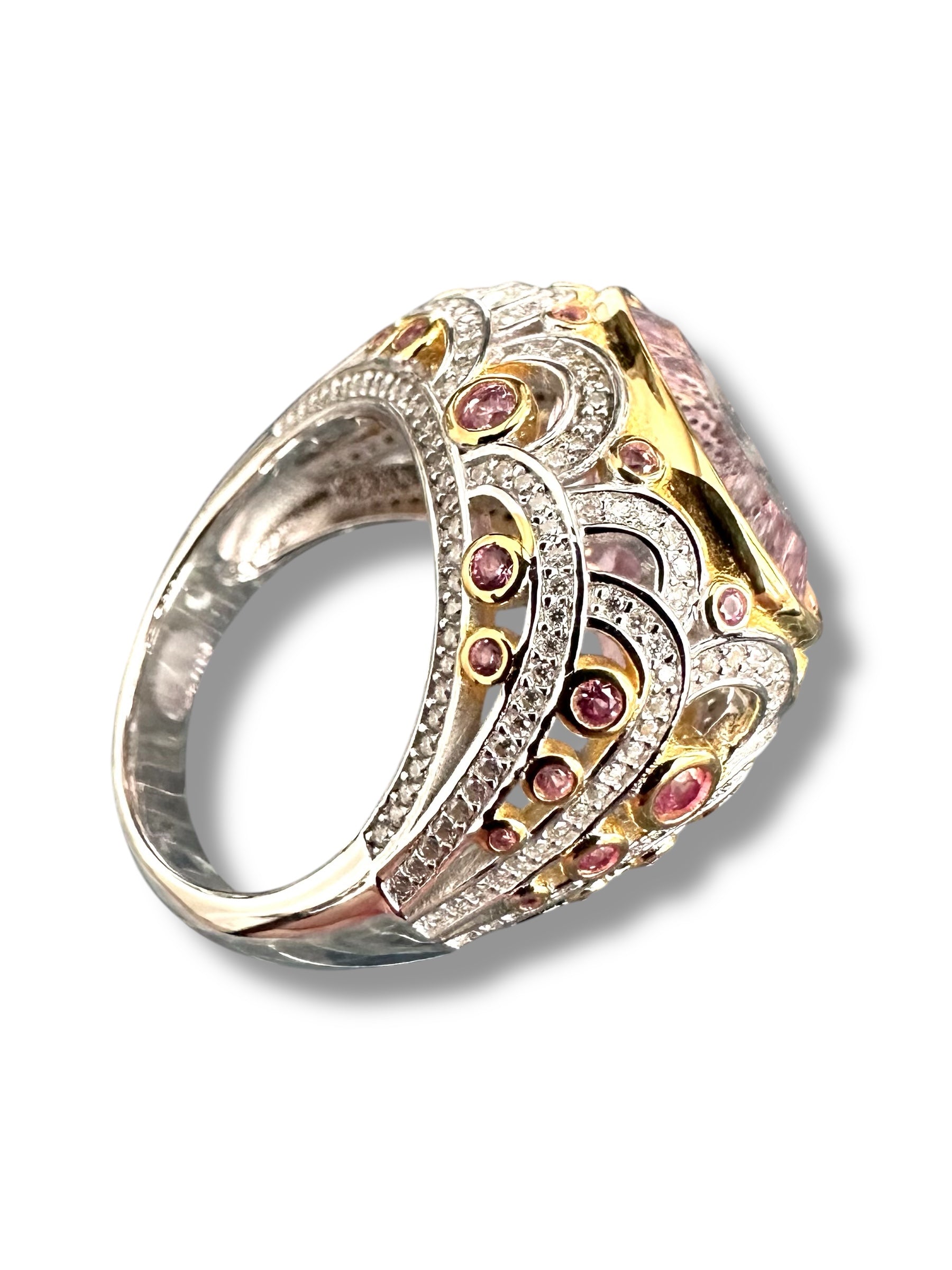 6.65 Oval Shaped Amethyst Ring image 2