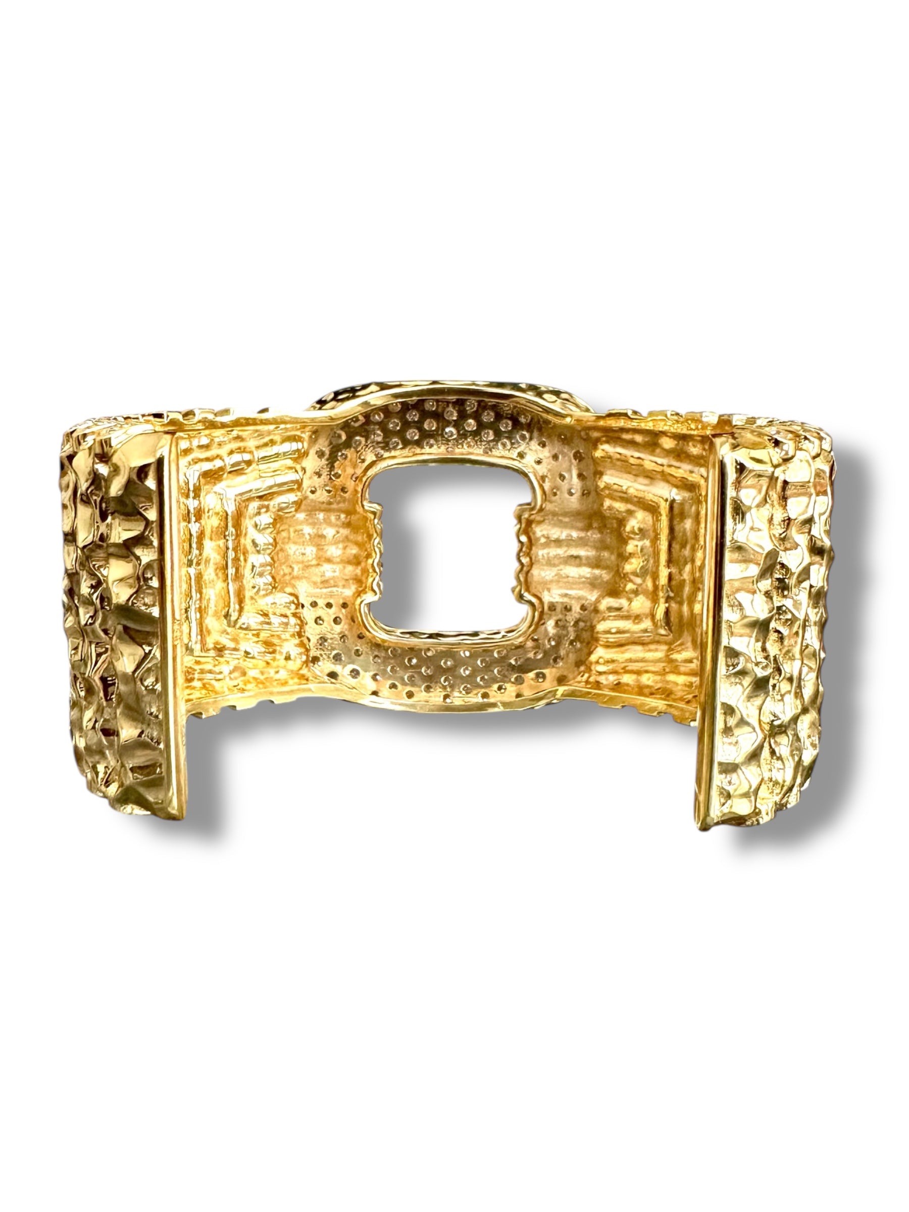 Gorgeous Cuff/Bangle Bracelet featuring 6.96ct of Gleaming Moissanite  image 7