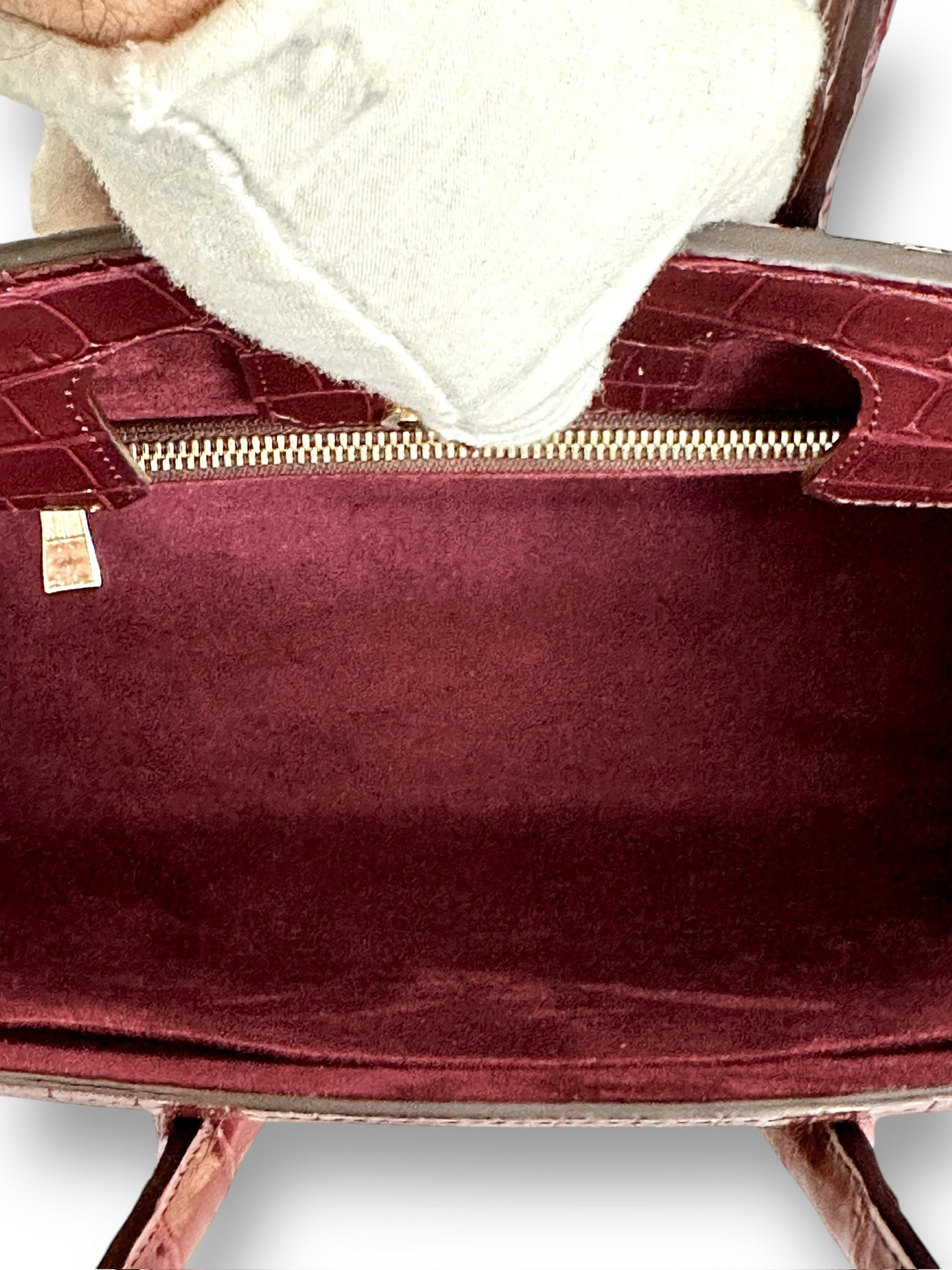 Rich Merlot Alligator - Wrenley Tote image 4