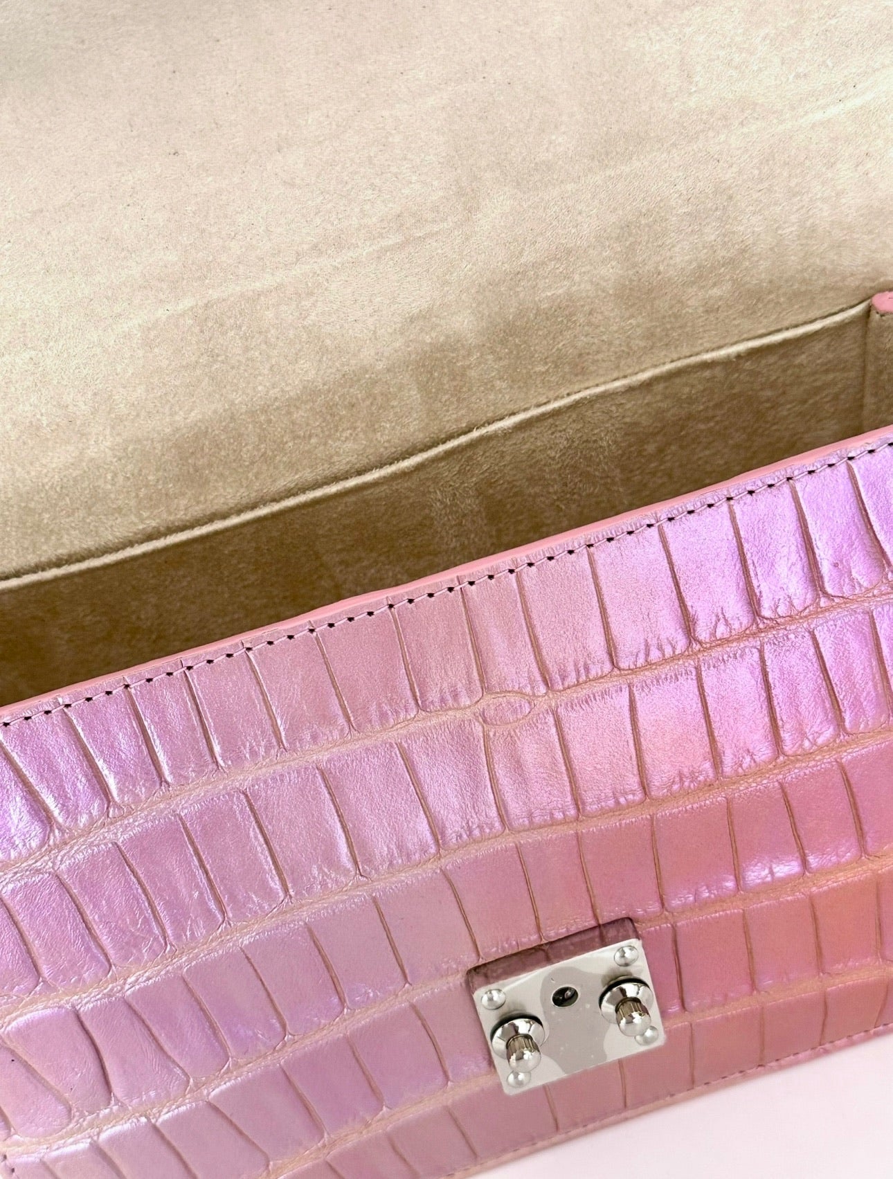 Iridescent Lavender Alligator - Hadley Flap image 3
