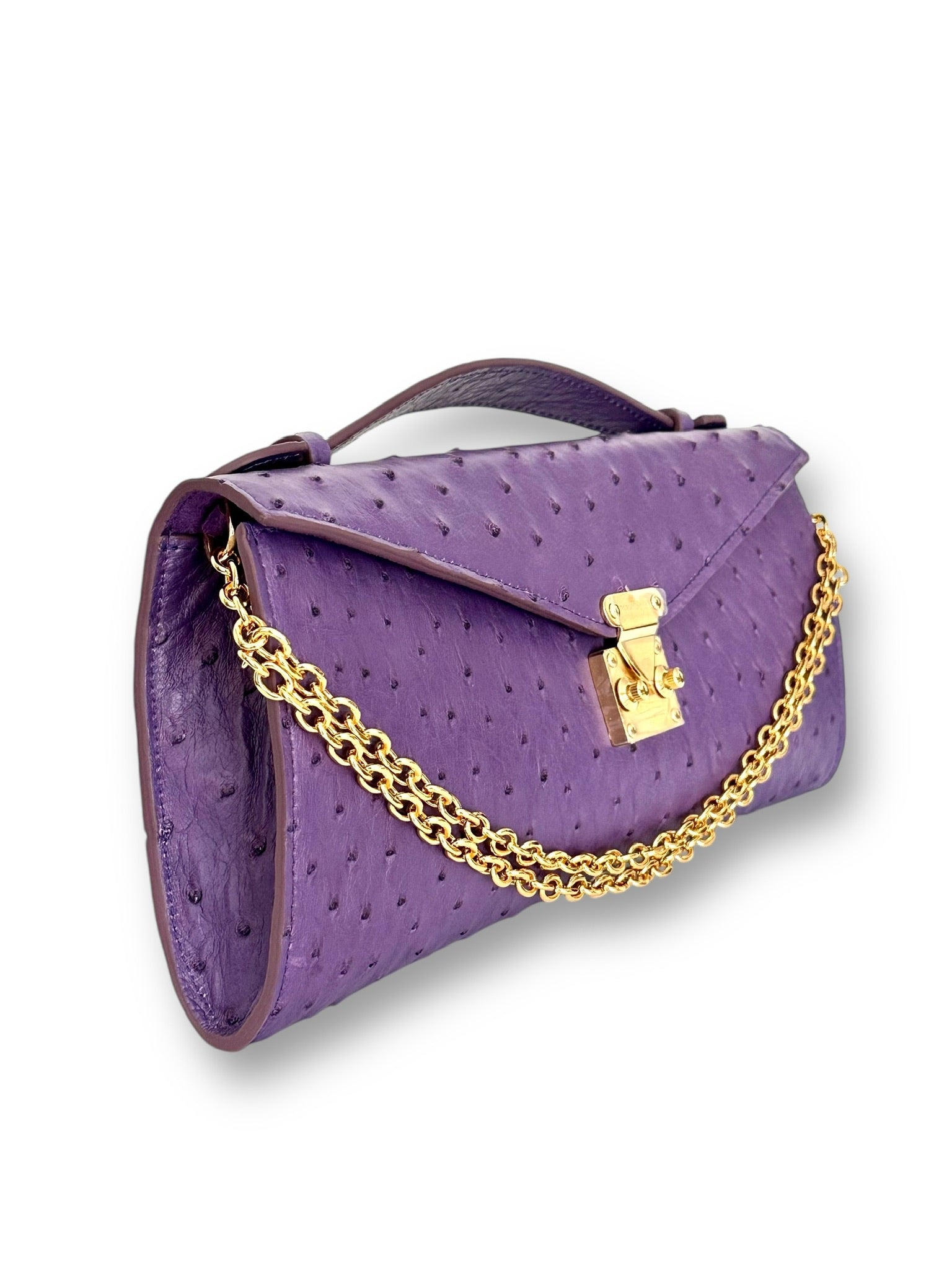 Amethyst Ostrich - Minnie Pochette image 1
