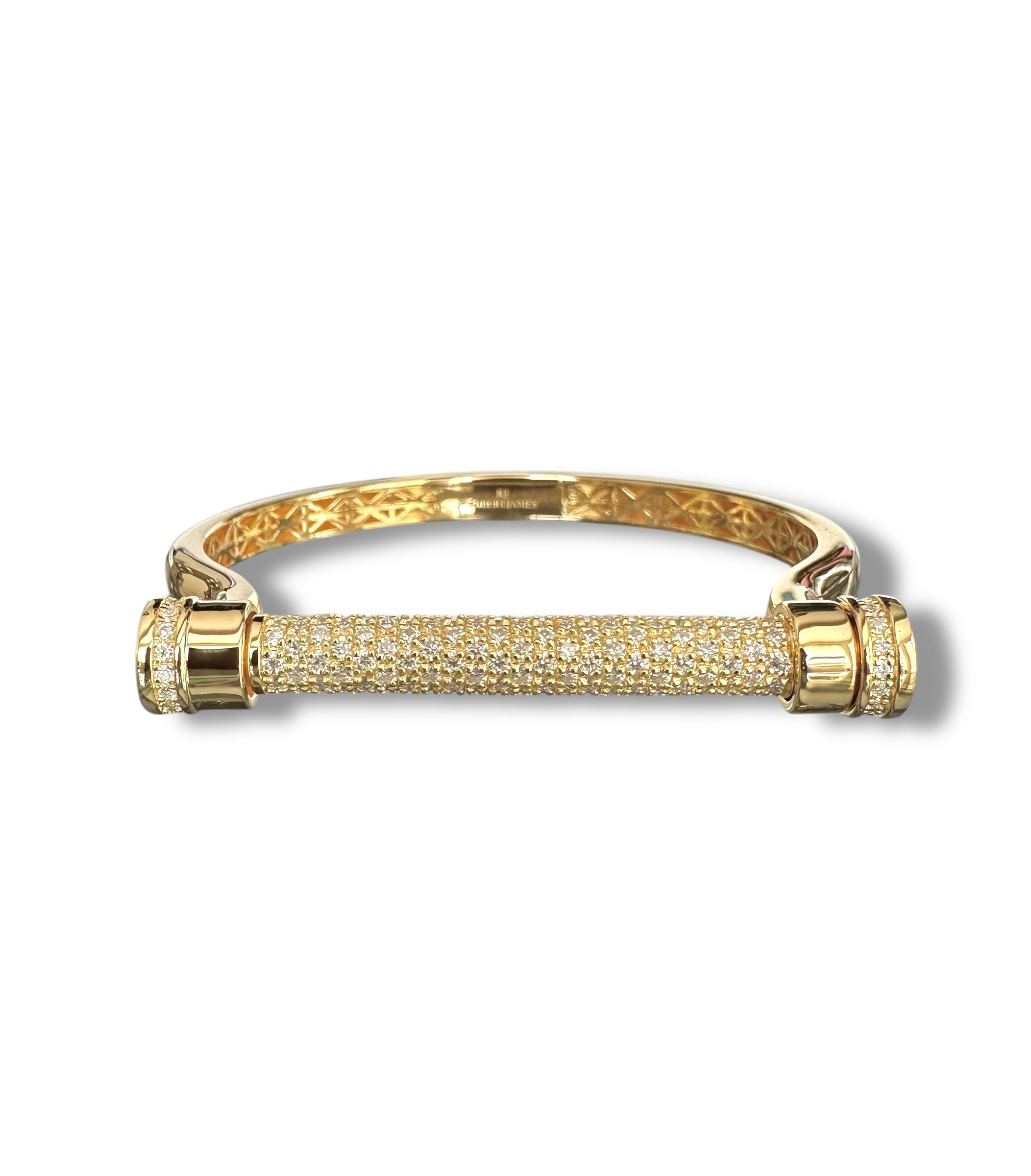 Stunning Bangle with over 8 carats of Gleaming Moissanite image 1