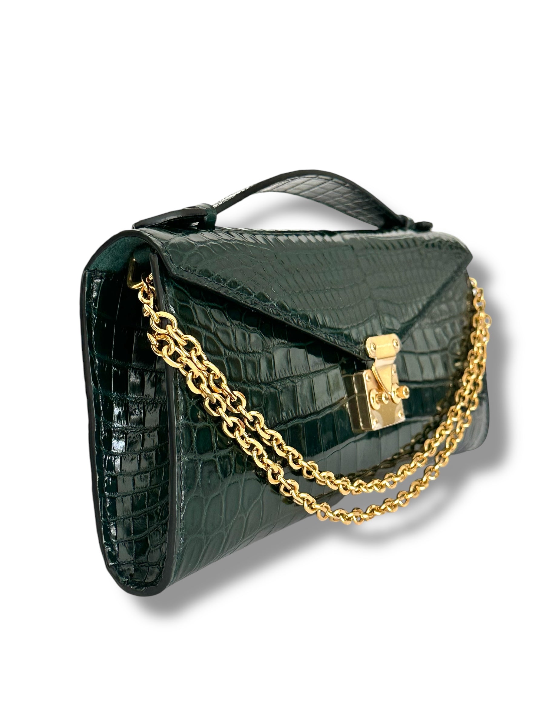 Deep Green Alligator - Minnie Pochette image 1