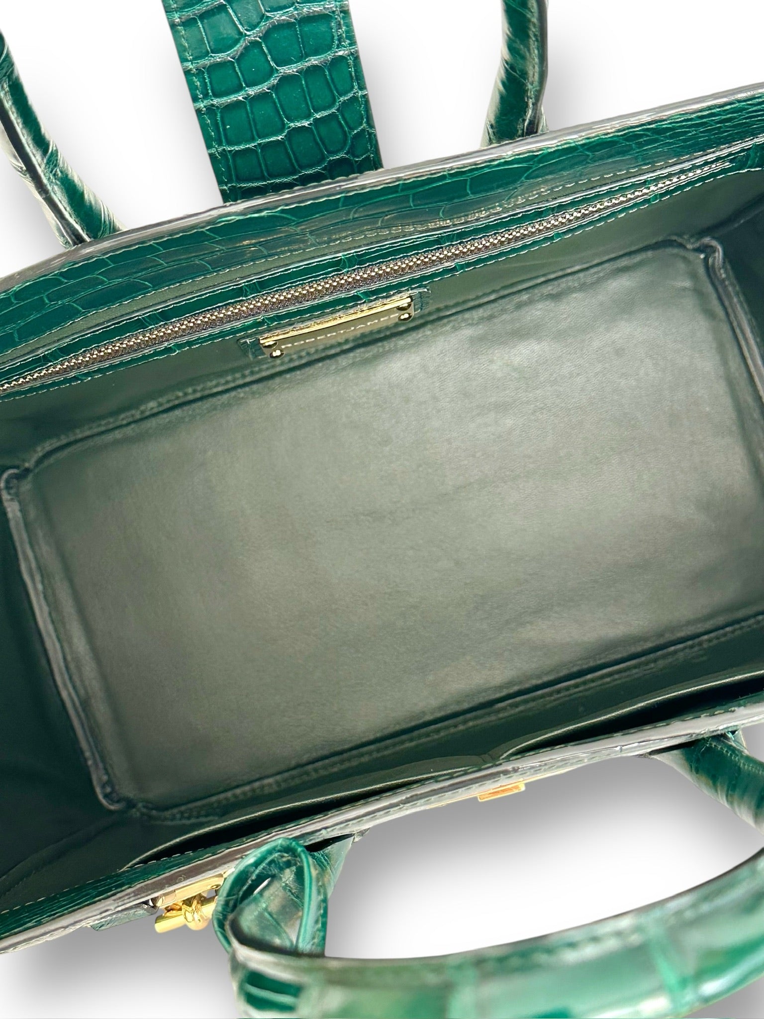 Rich Emerald Alligator - Hutton Tote image 3