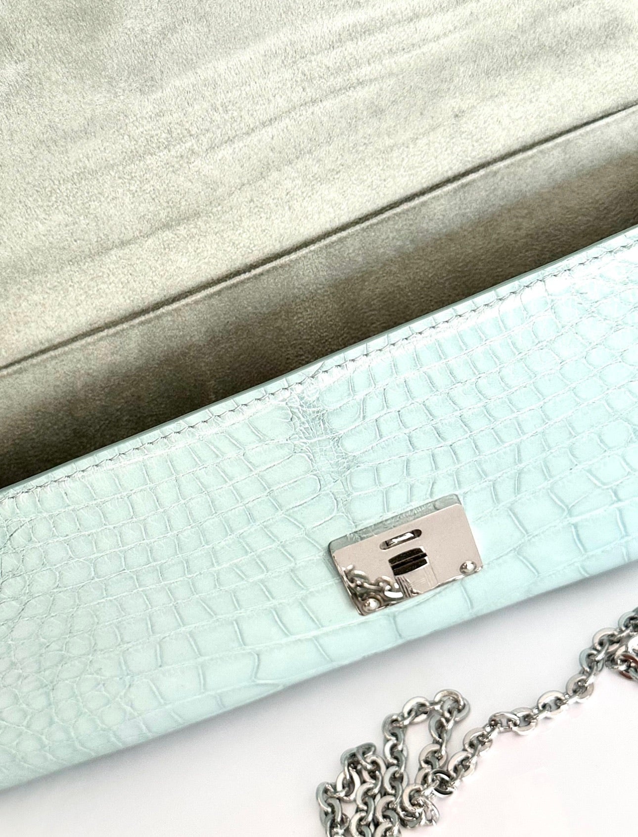 Soft Seafoam Alligator - Minnie Pochette image 3