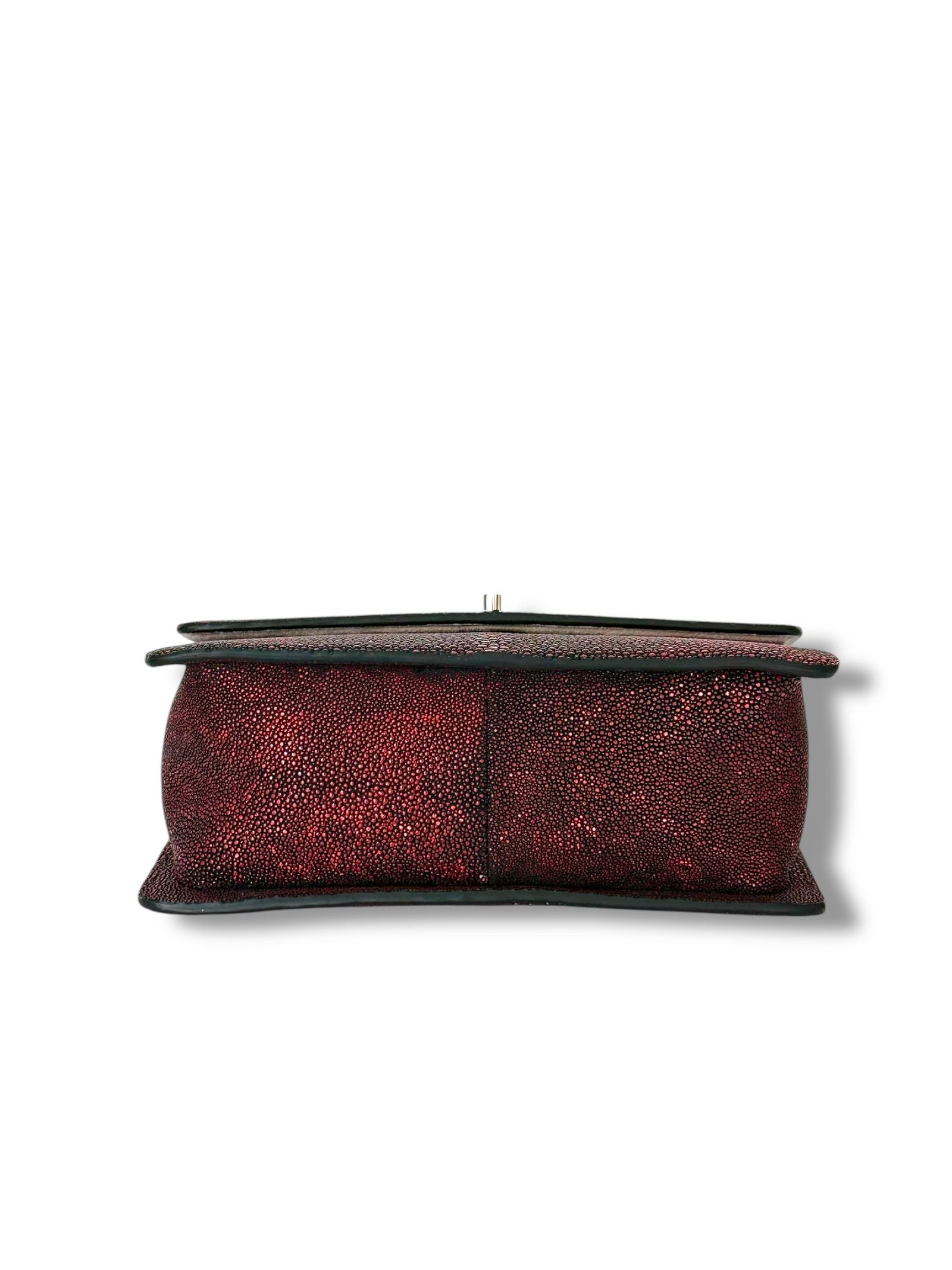 Ruby Jeweled Galuchat - Anka Top Handle image 3