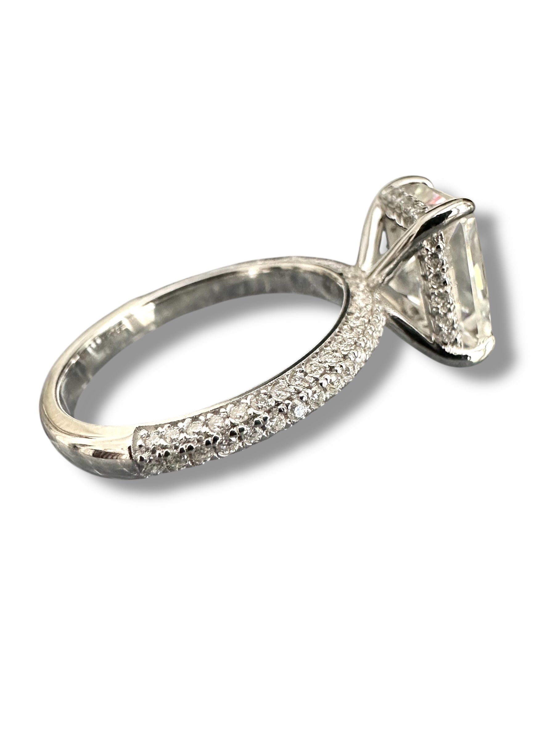 3ct Radiant Cut Moissanite Ring image 5