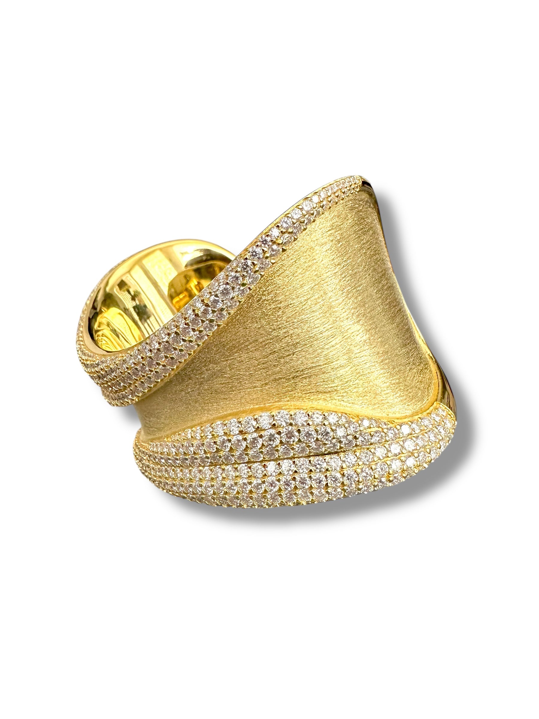 Luxurious Cuff/Bangle featuring over 12 carats of Radiant Moissanite  image 4