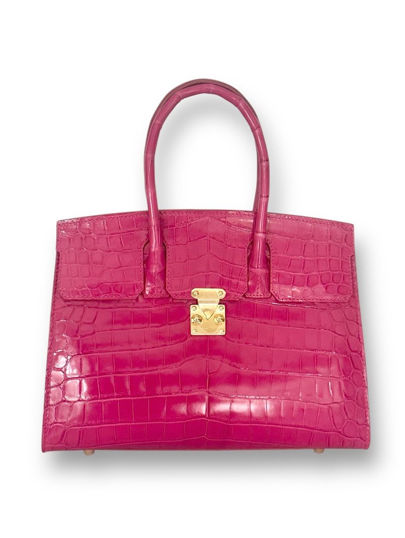 Hot Pink Crocodile - Wrenley Tote image 0