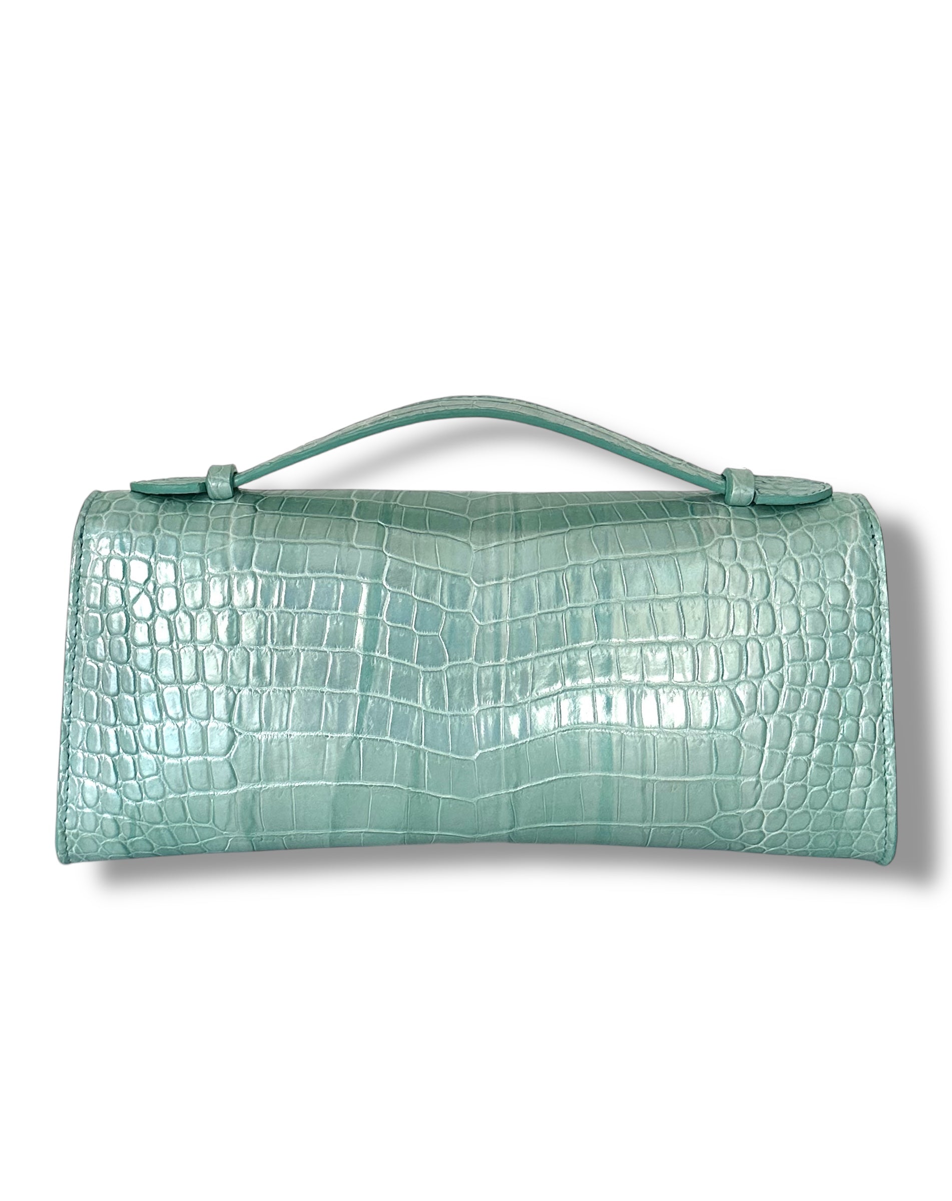 Iridescent Seashell Niloticus Crocodile - Minnie Pochette image 2