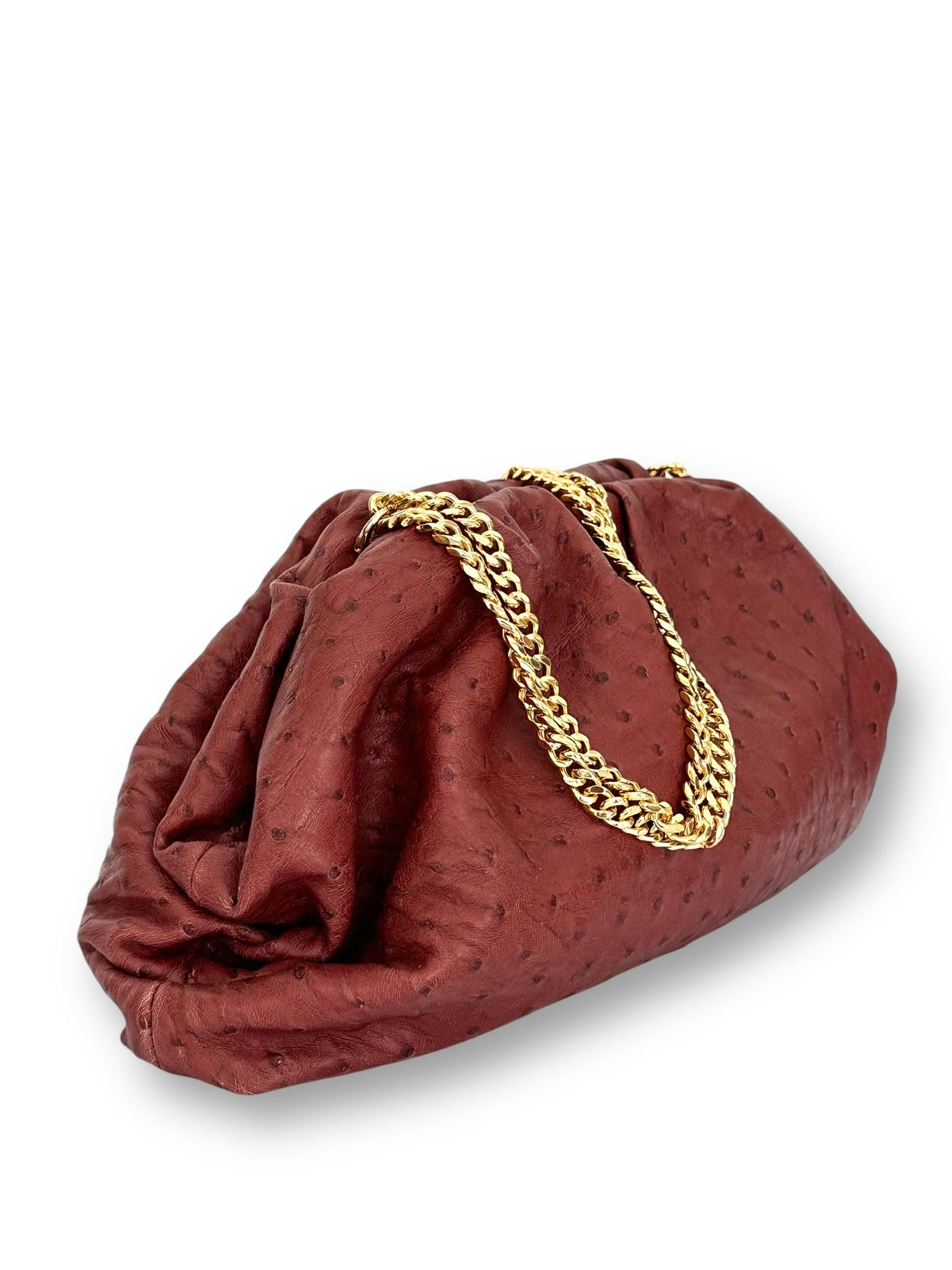 Soft Merlot Ostrich - Birdie Bag image 1