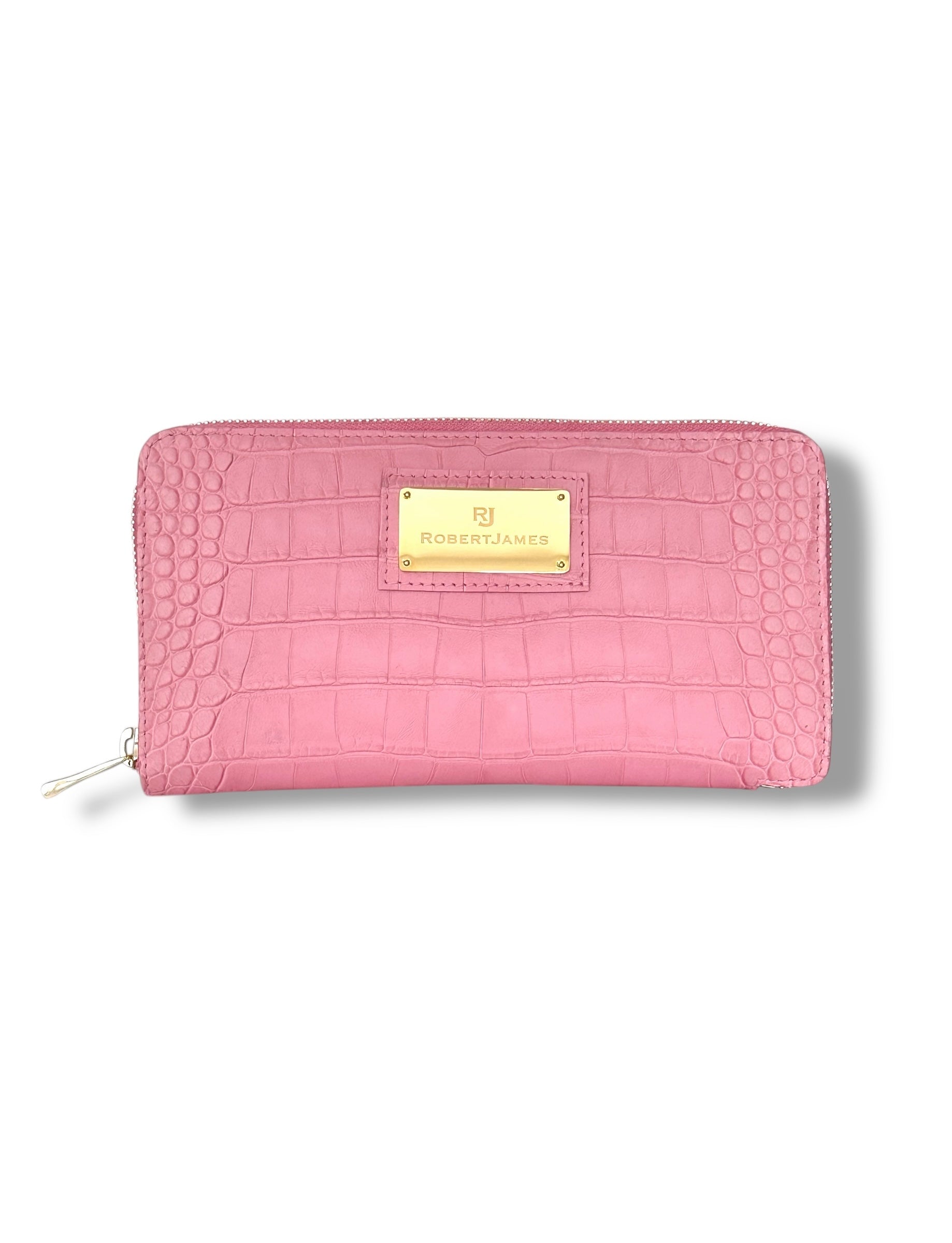 Pink Alligator - Zip Around Wallet image 0