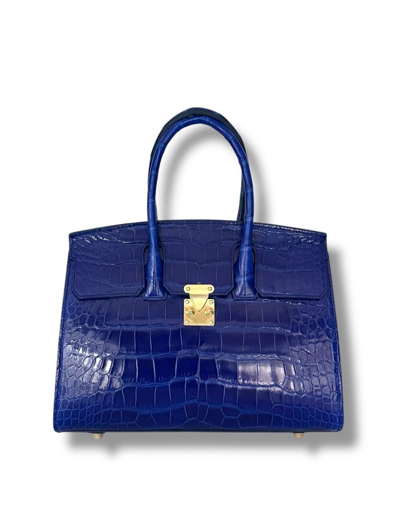 Electric Blue Alligator - Wrenley Tote image 0