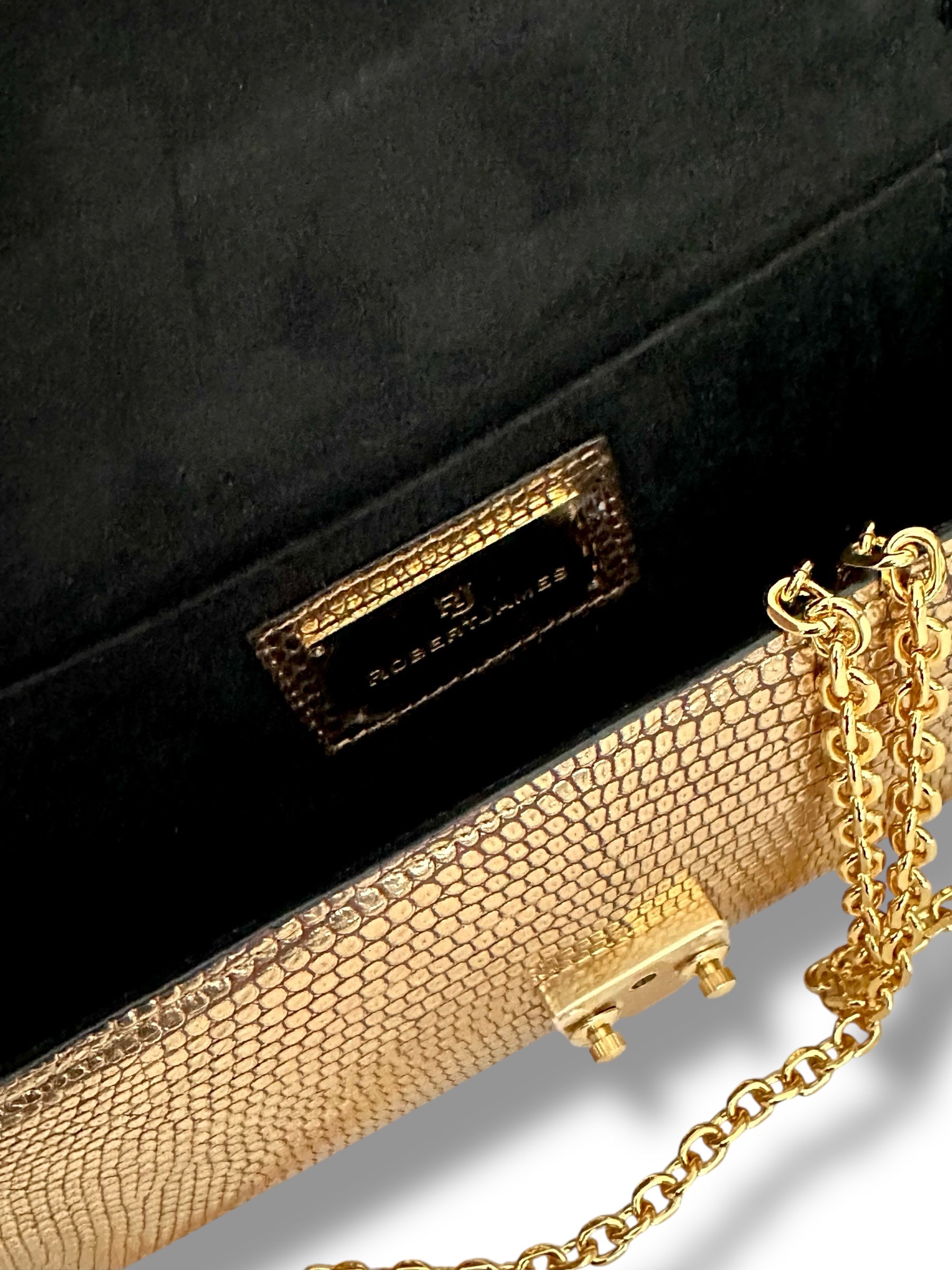 Metallic Gold Salvator Lizard - The Minnie Pochette image 3