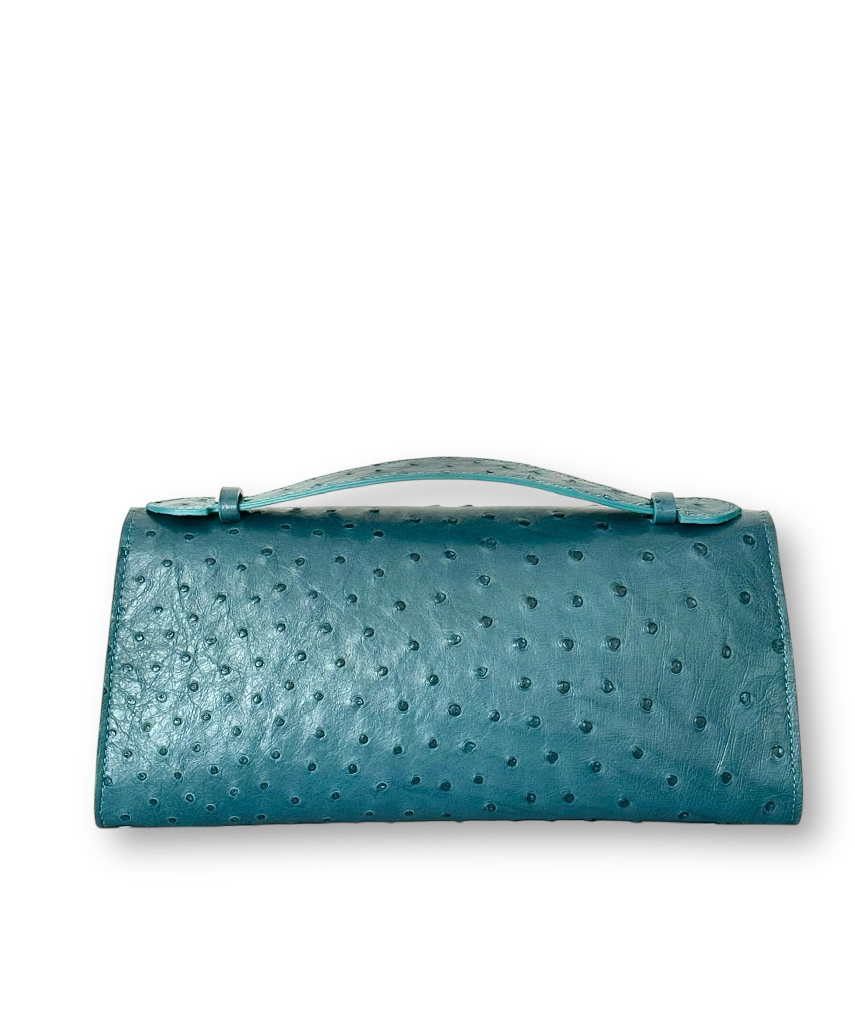 Rich Teal Ostrich - Minnie Pochette image 2