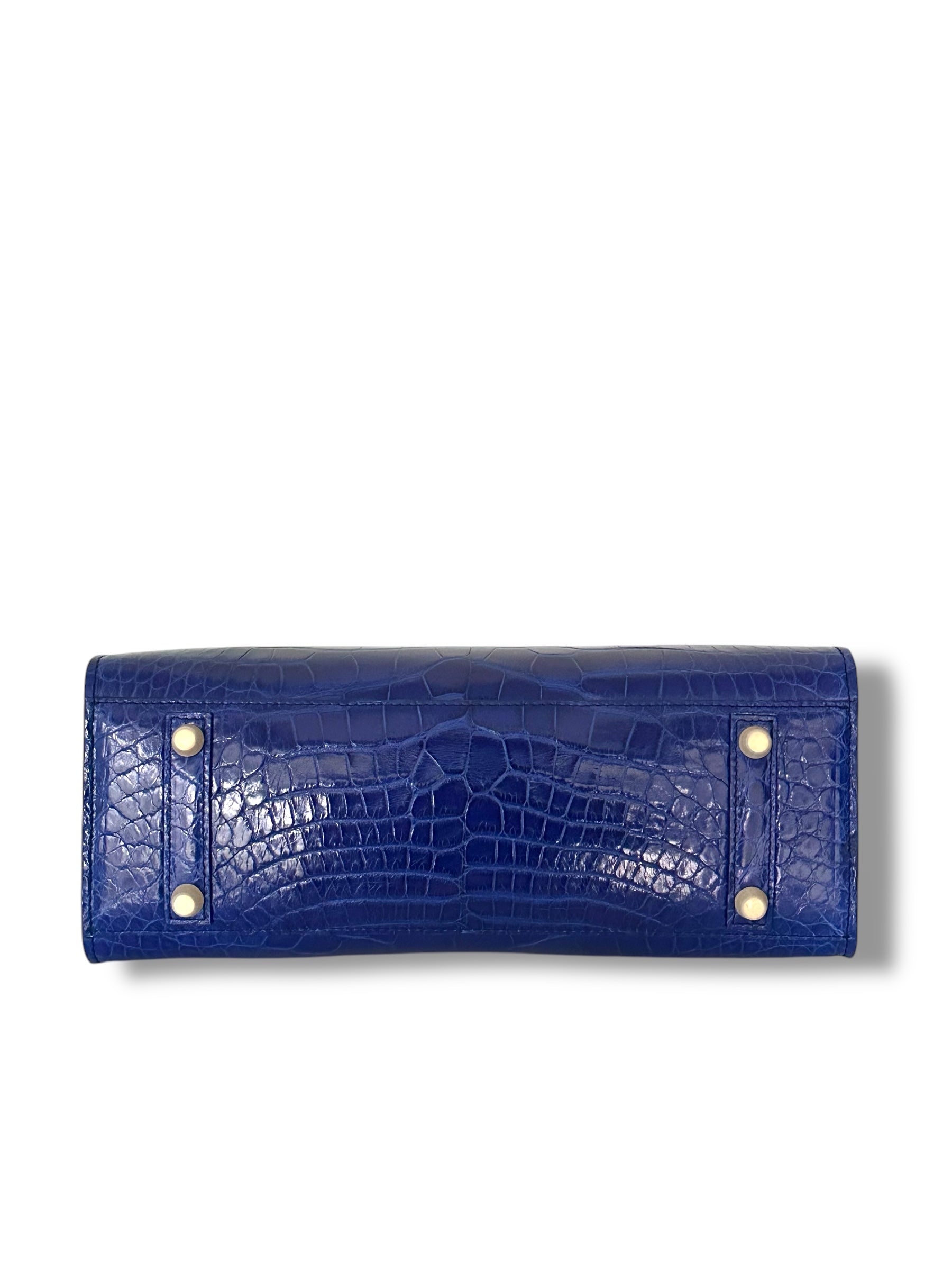 Electric Blue Alligator - Wrenley Tote image 2