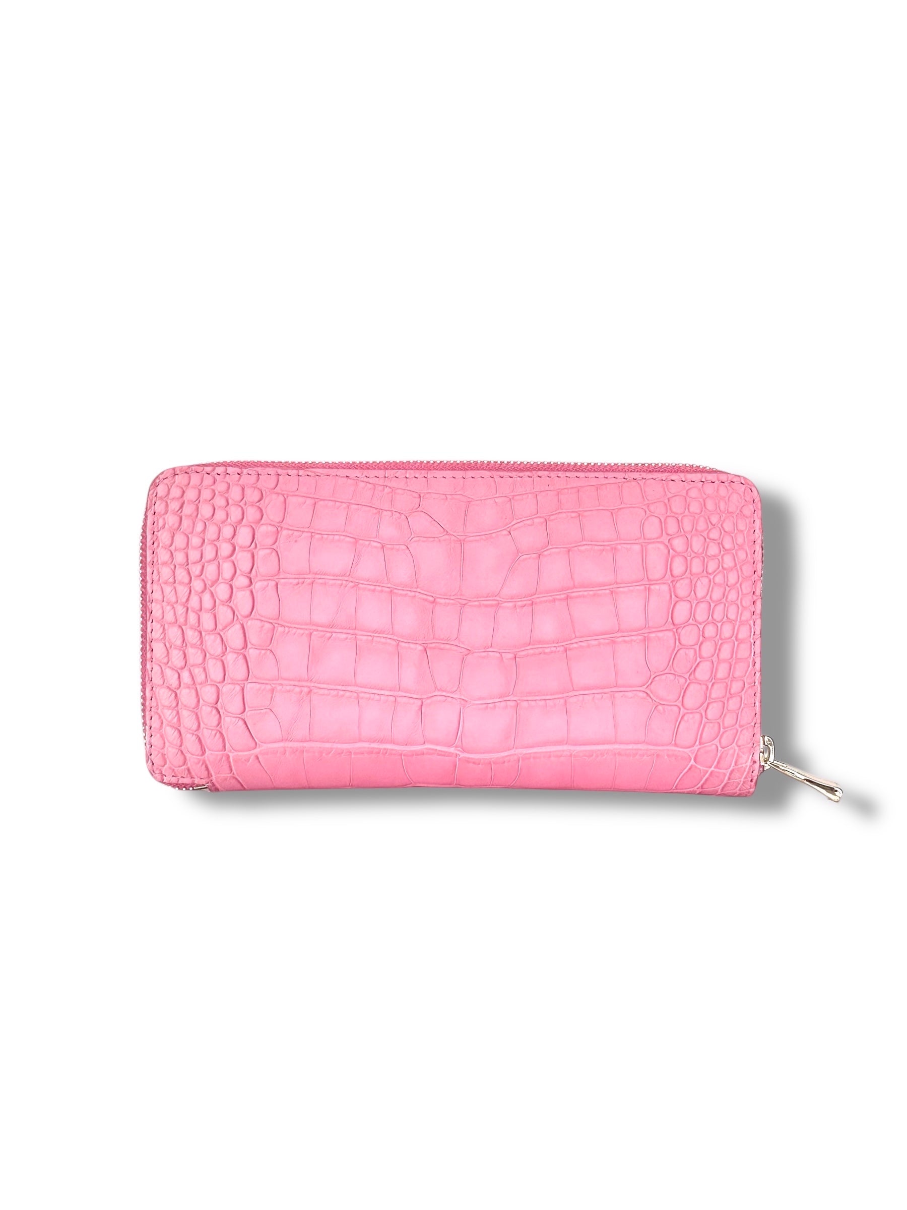Pink Alligator - Zip Around Wallet image 1
