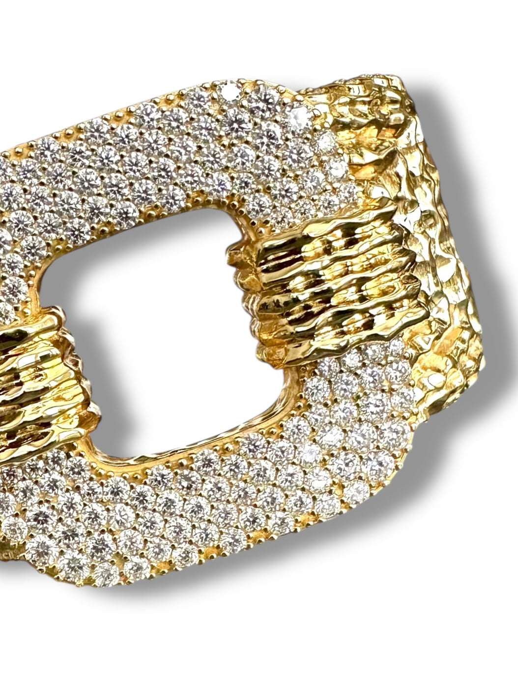 Gorgeous Cuff/Bangle Bracelet featuring 6.96ct of Gleaming Moissanite  image 0