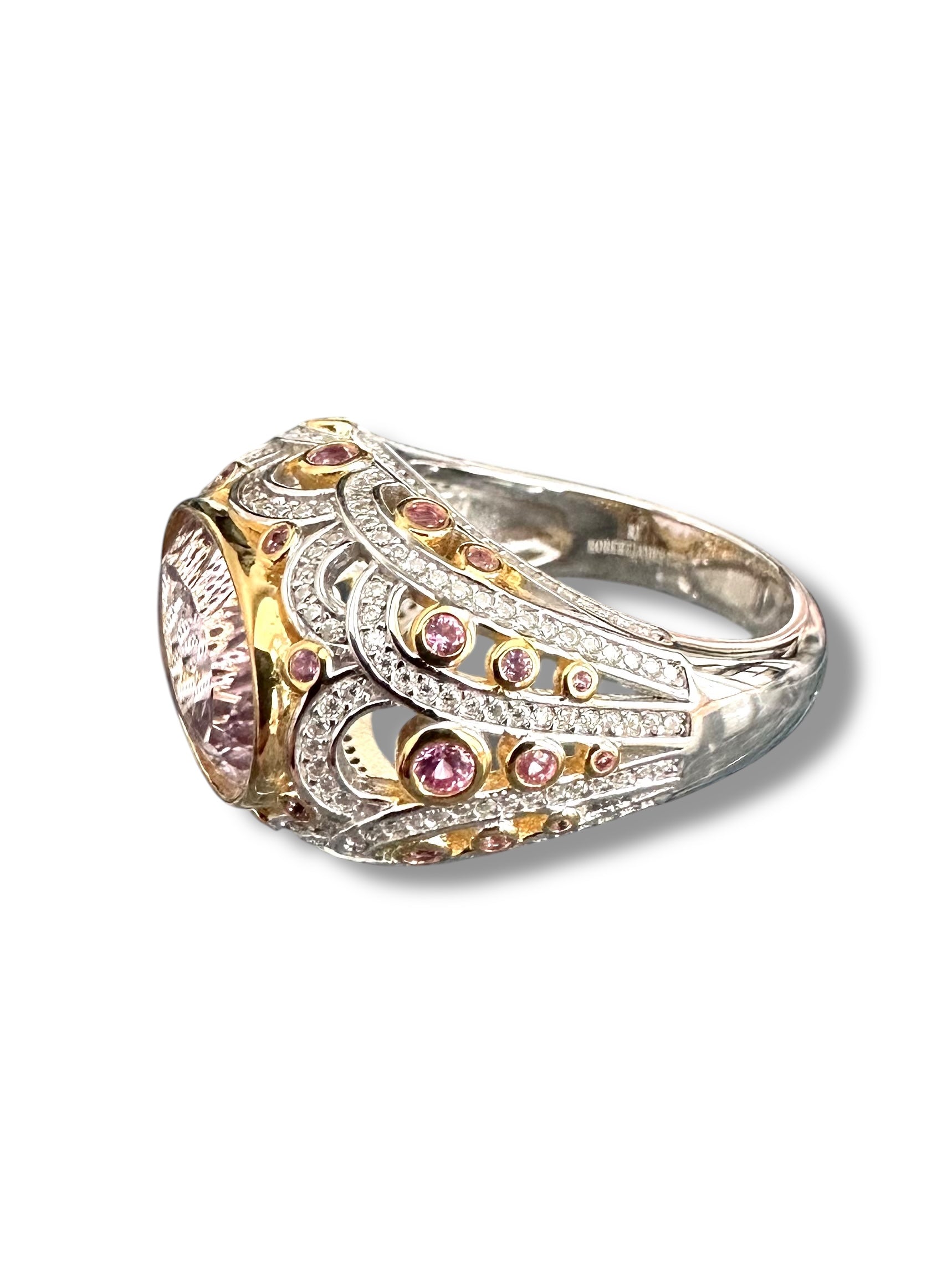 6.65 Oval Shaped Amethyst Ring image 5