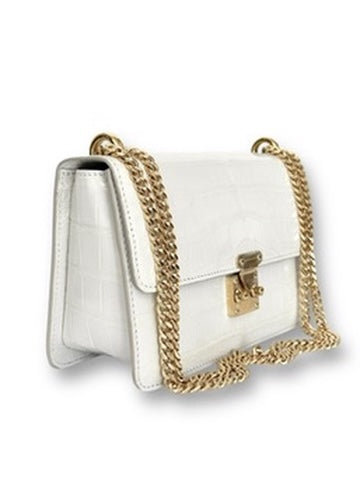 Pure White Alligator - Hadley Flap image 1