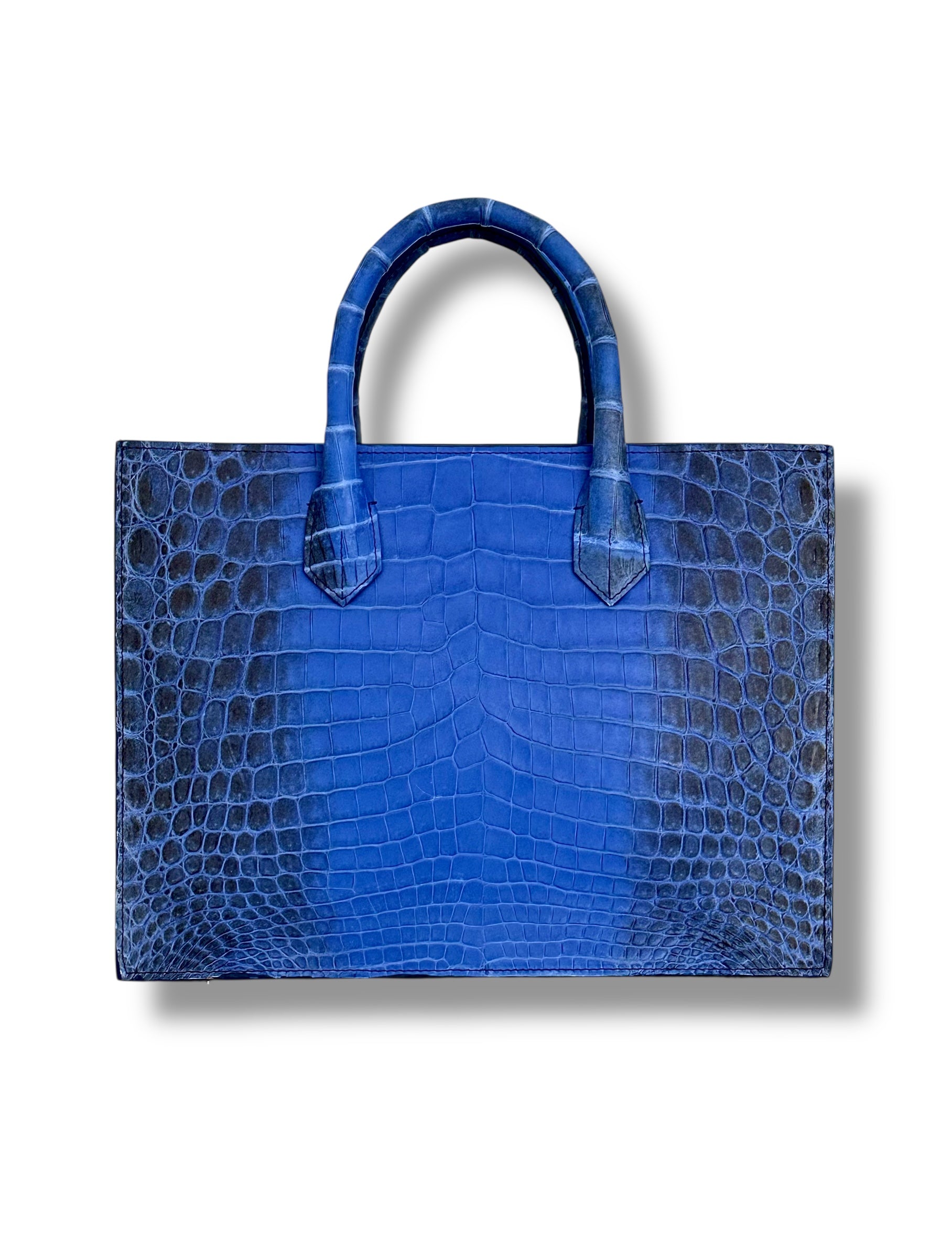 Cobalt Blue Himalayan Crocodile - The Classic Tote image 2