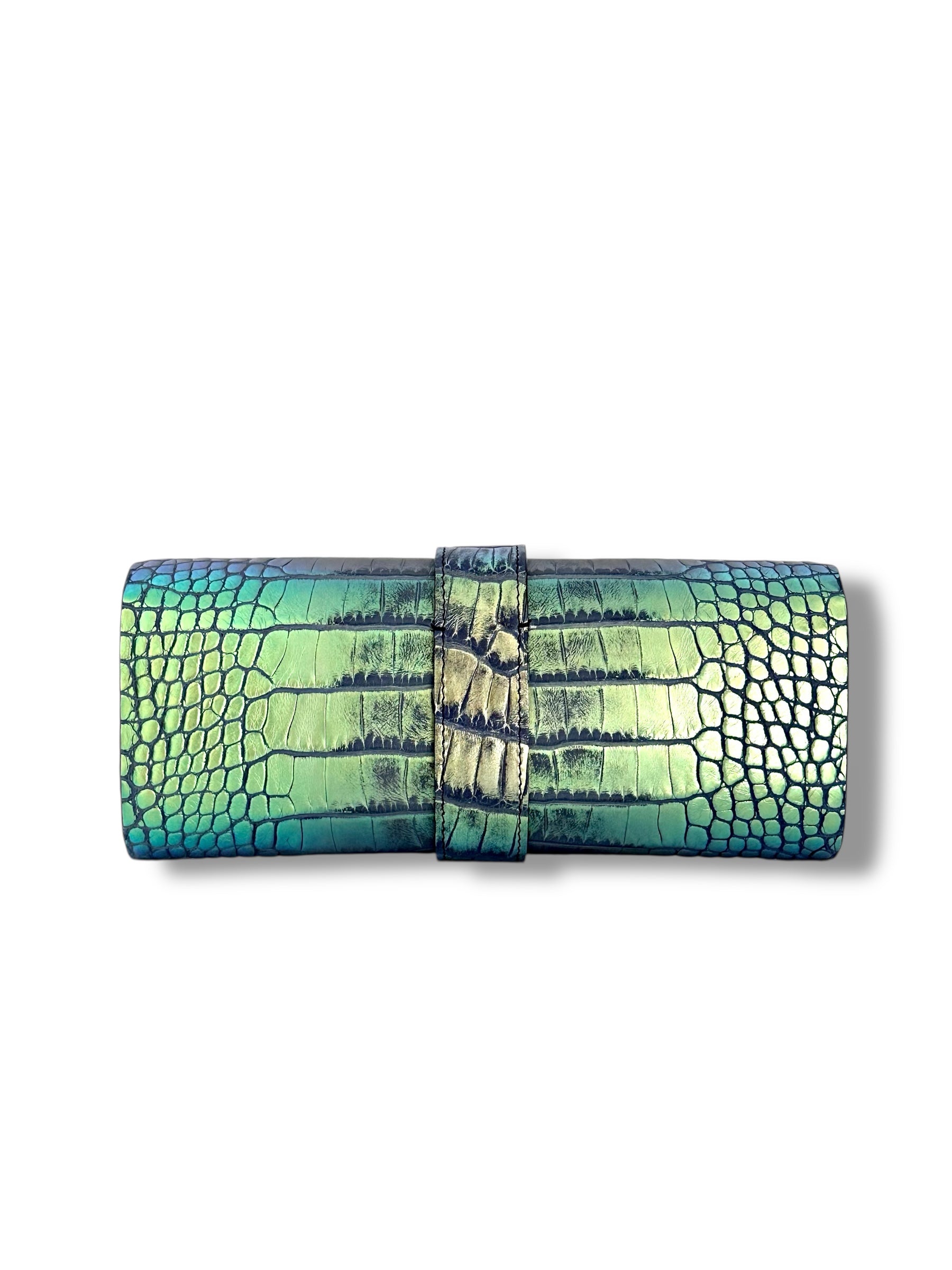 Metallic Dragonfly Alligator - The Valerie Clutch  image 2
