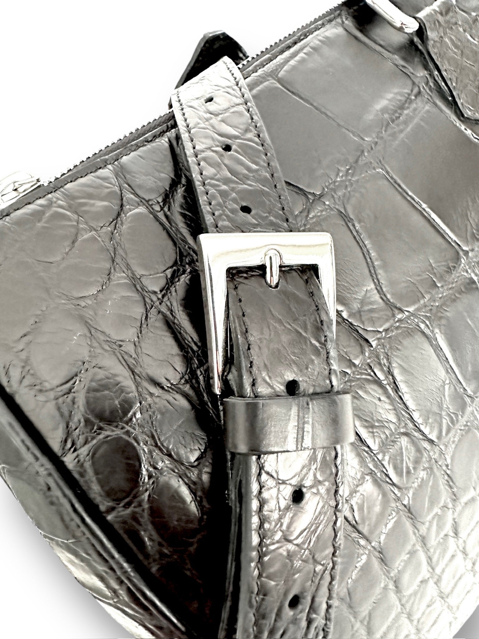 The Bobby Duffel Black Alligator image 2