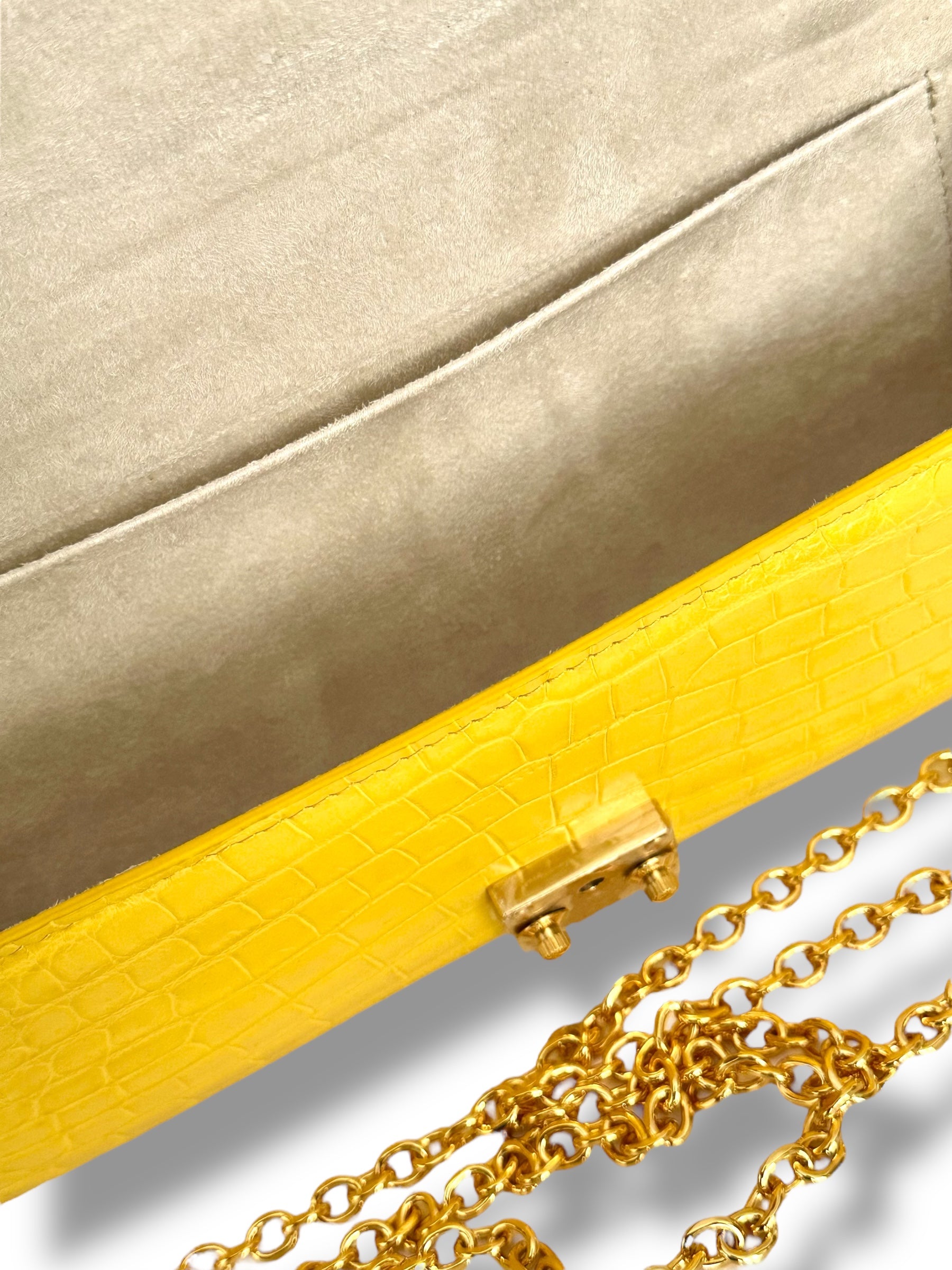 Sunshine Yellow Alligator - Minnie Pochette image 3