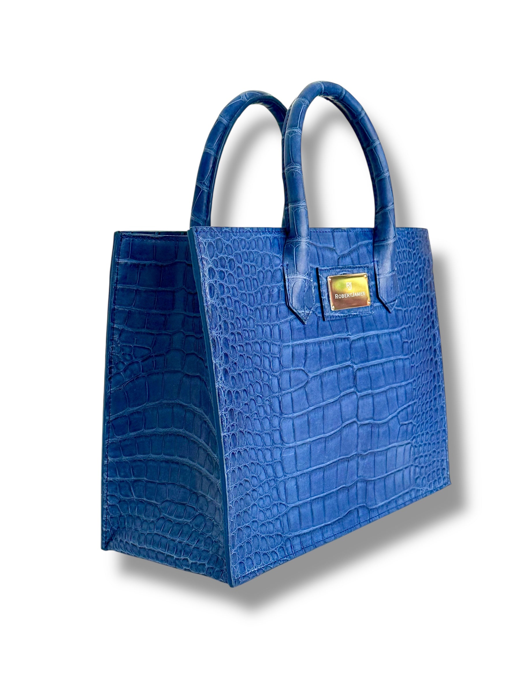 Deep Ocean Blue Alligator - The Classic Tote image 1