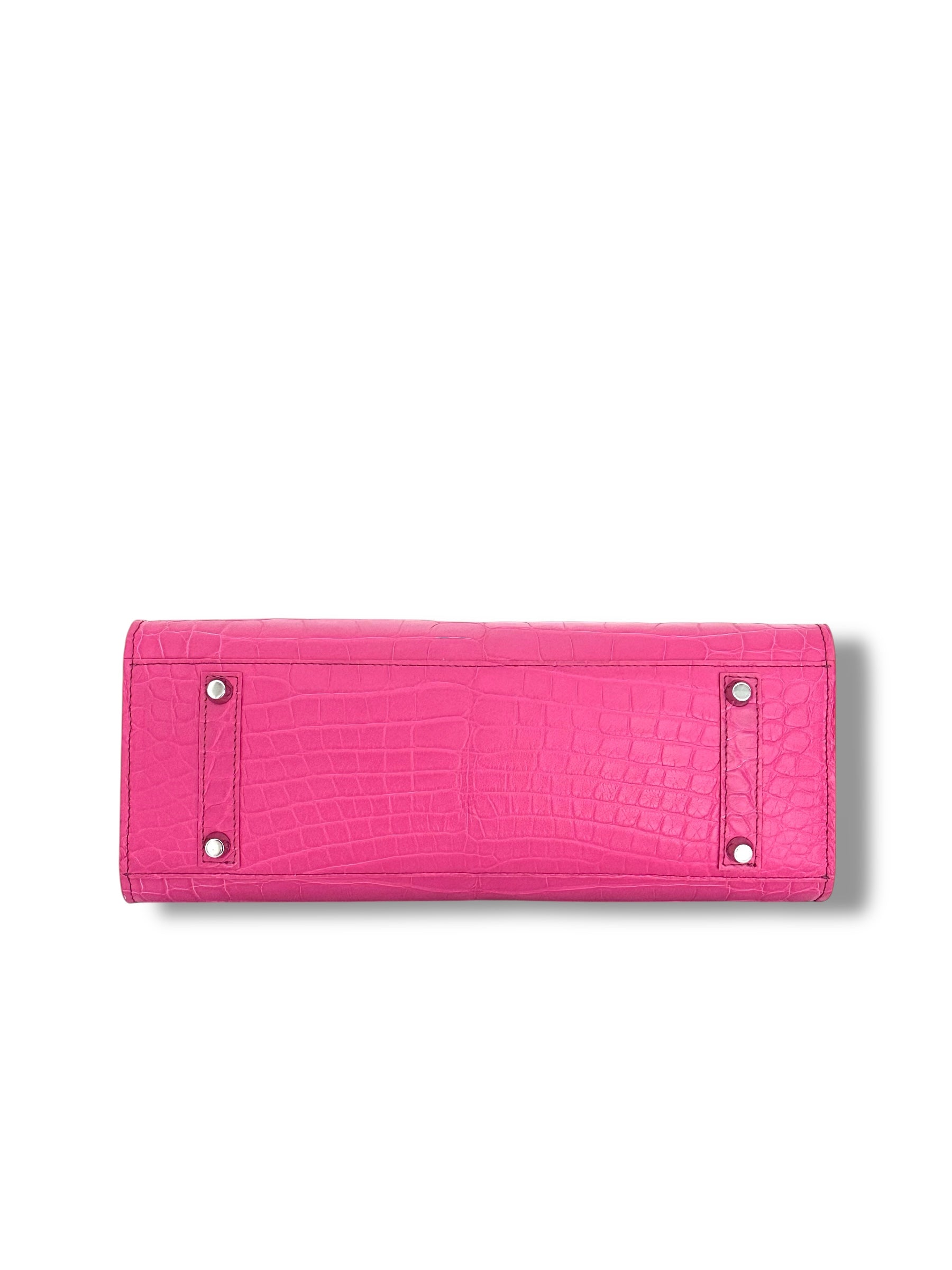 Hot Pink/Fuchsia Alligator - The Wrenley Tote image 3