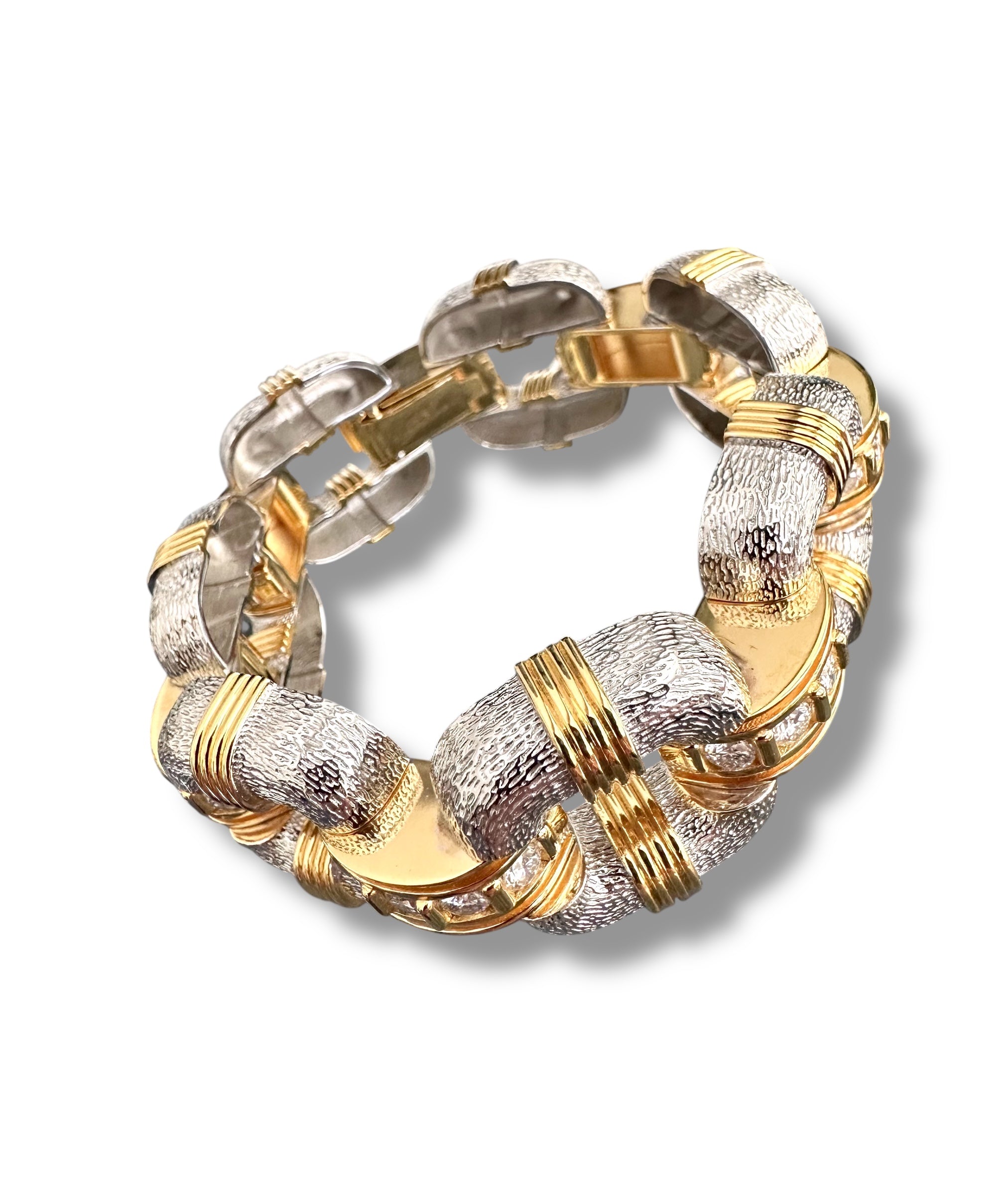 Gorgeous Link Bracelet with 4 carats of Brilliant Moissanite  image 4