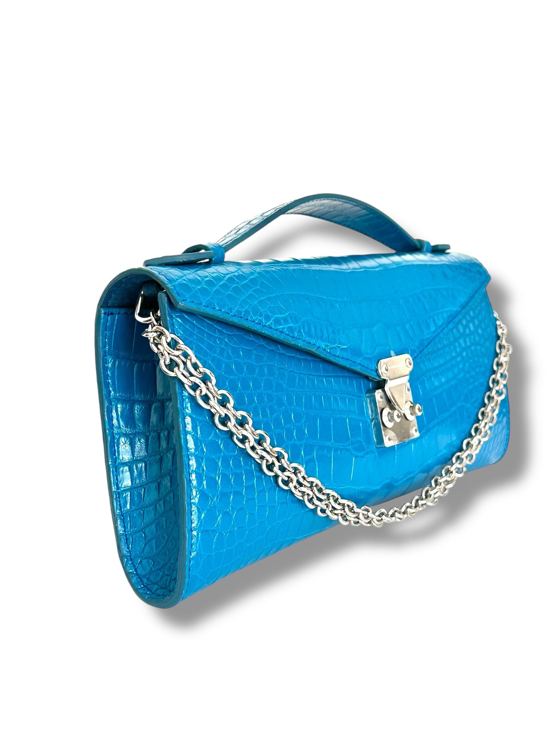 Ocean Blue Alligator - Minnie Pochette image 1