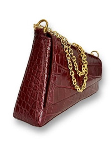 Rich Merlot Alligator - The Evelyn image 1