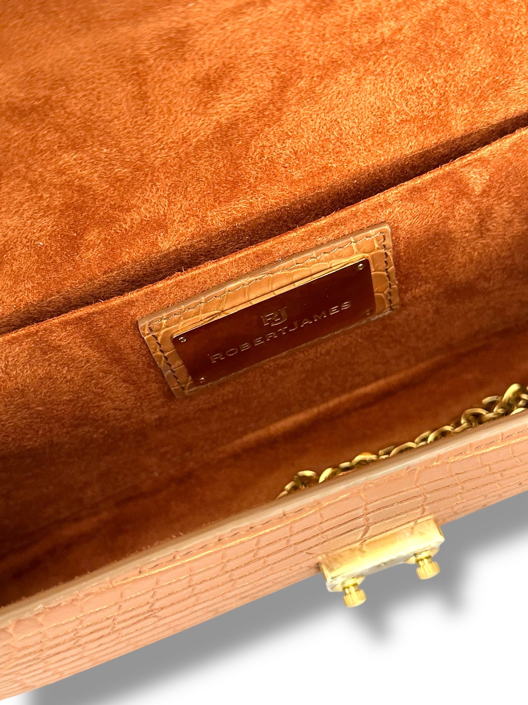 Italian Gold Alligator - The Minnie Pochette image 3