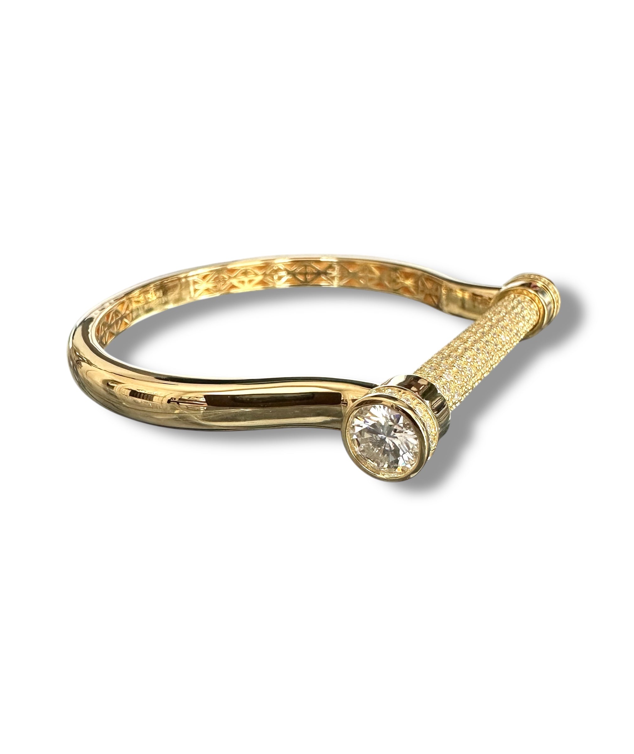Stunning Bangle with over 8 carats of Gleaming Moissanite image 3