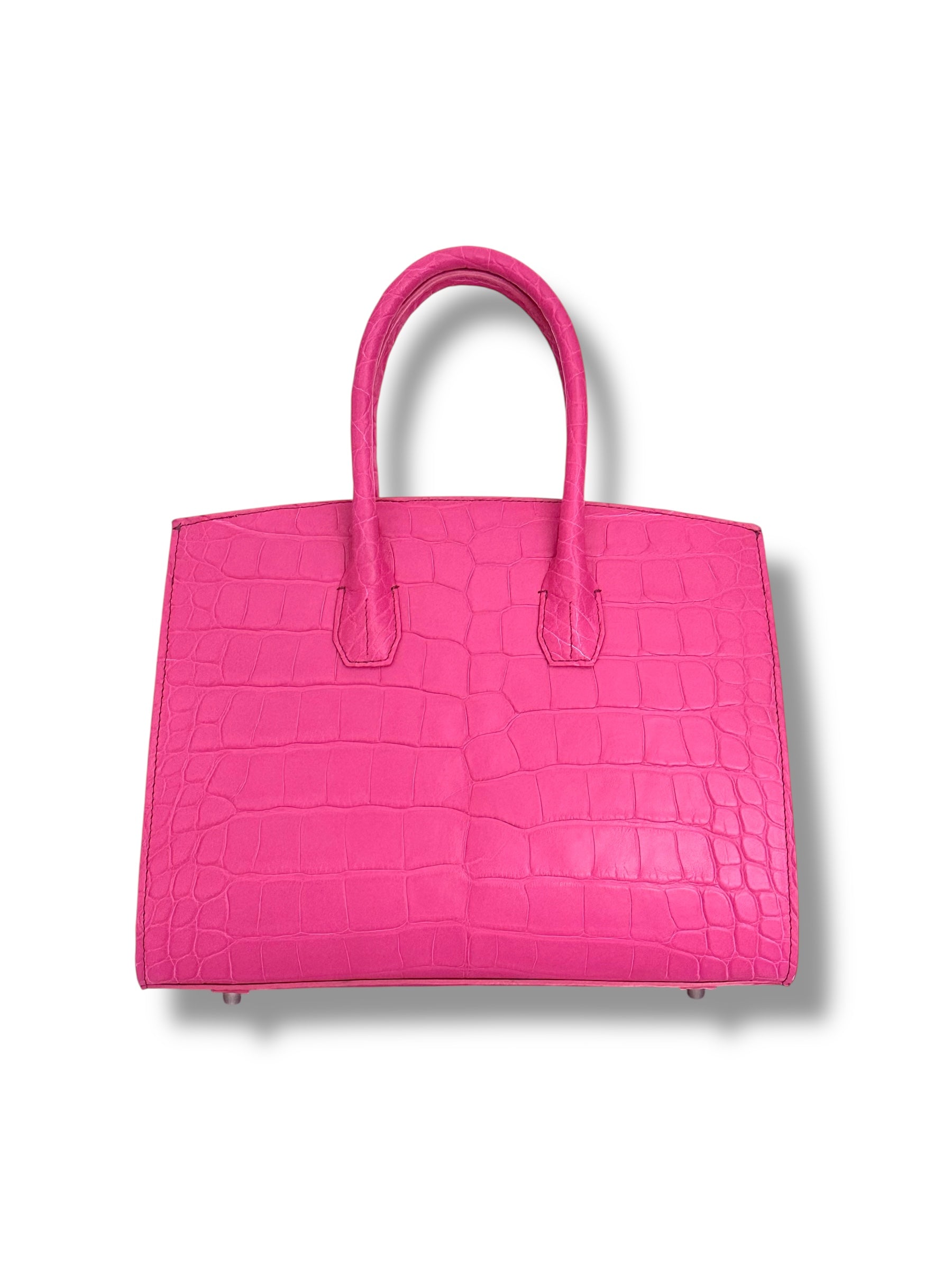 Hot Pink/Fuchsia Alligator - The Wrenley Tote image 2