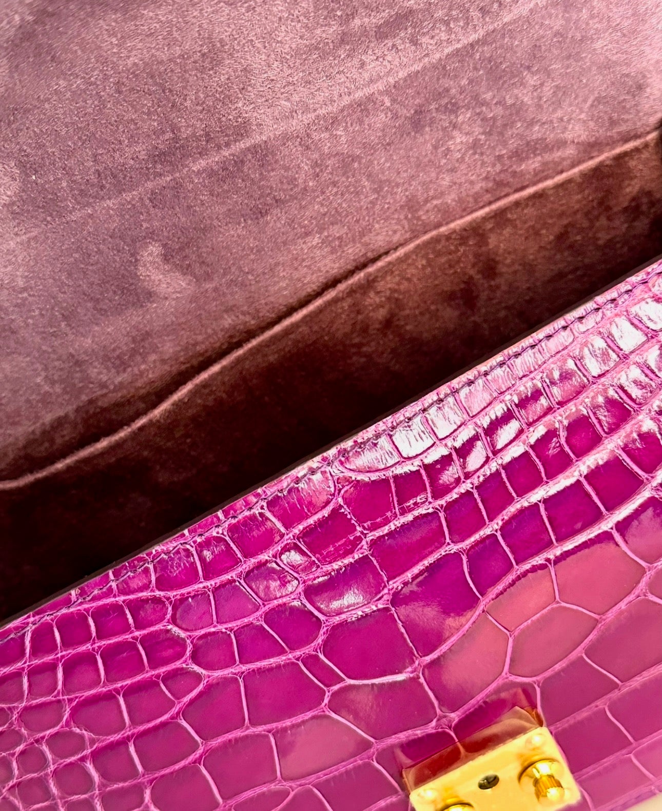 Deep Purple Ombre Alligator - Hadley Flap image 3