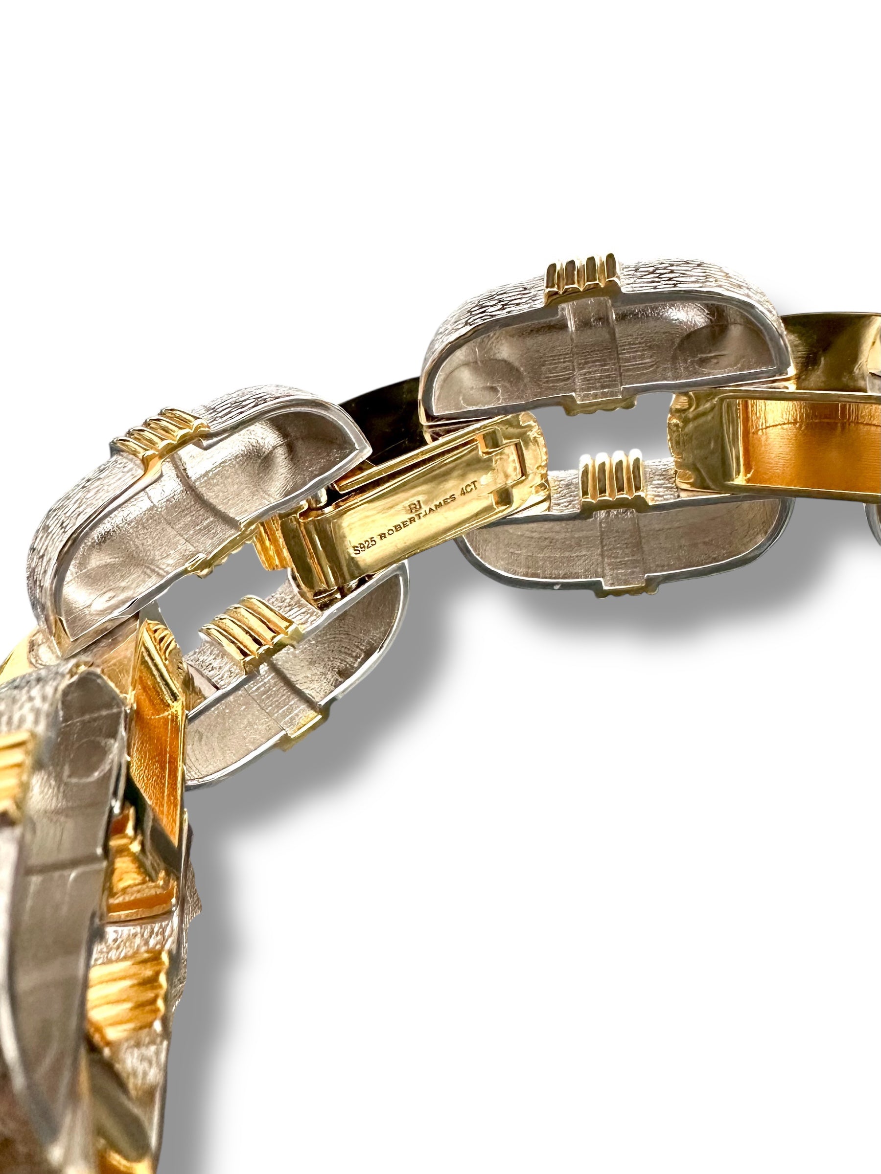 Gorgeous Link Bracelet with 4 carats of Brilliant Moissanite  image 5