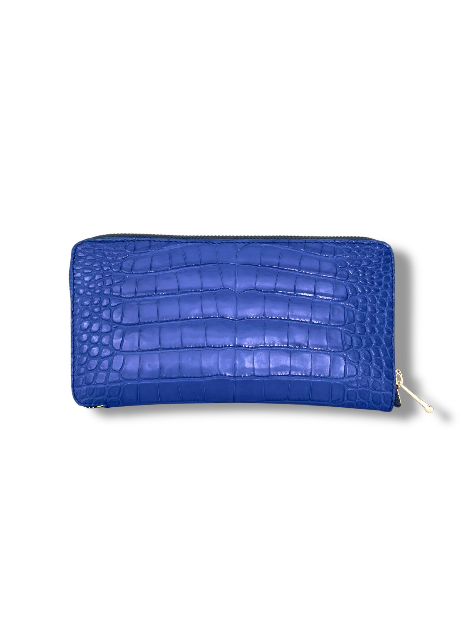 Electric Blue Alligator - RobertJames Zip Around Wallet image 1