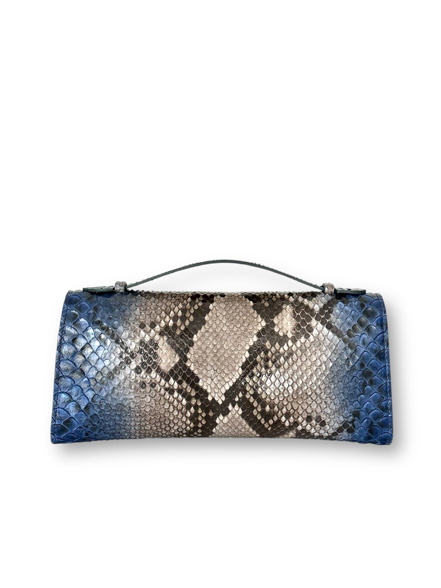 Soft Grey, Taupe, Blue Python - Minnie Pochette image 2