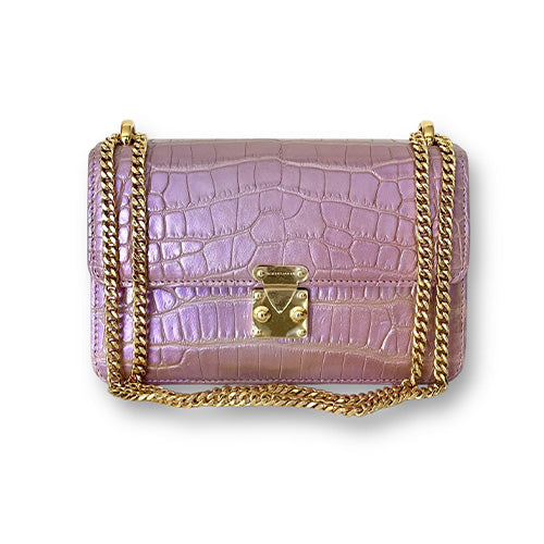 Iridescent Lavender Alligator -  Hadley Flap image 0