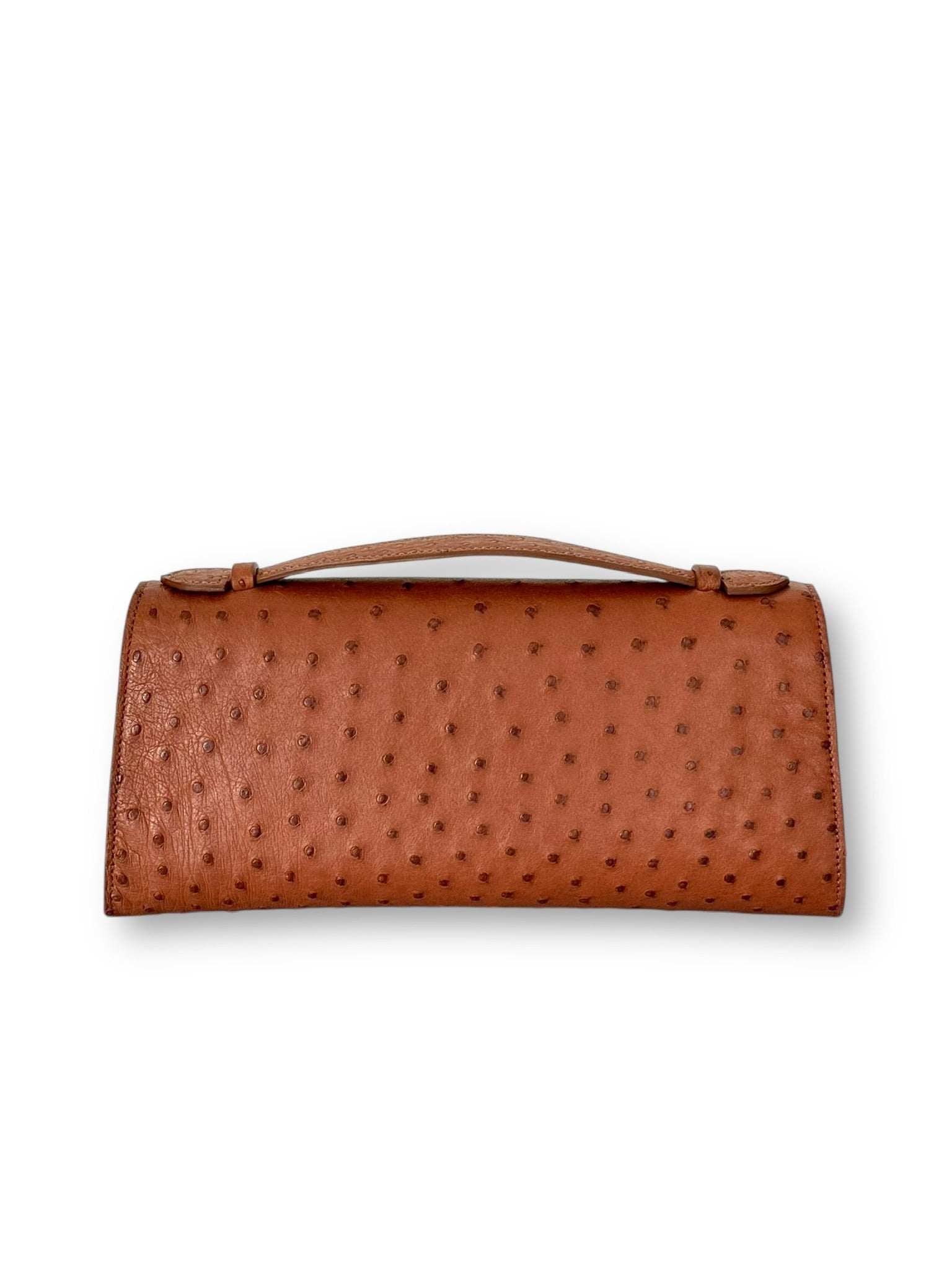 Cognac Ostrich - Minnie Pochette image 2